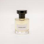 TUCKSON Landing Point Eau de parfum 50ml atomiser front, with black metal Tuckson overcap 