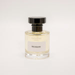 TUCKSON Tea Salon Eau de parfum 50ml atomiser front, with black metal Tuckson overcap 
