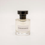 TUCKSON Woodland Sanctum Eau de parfum 50ml atomiser front, with black metal Tuckson overcap 