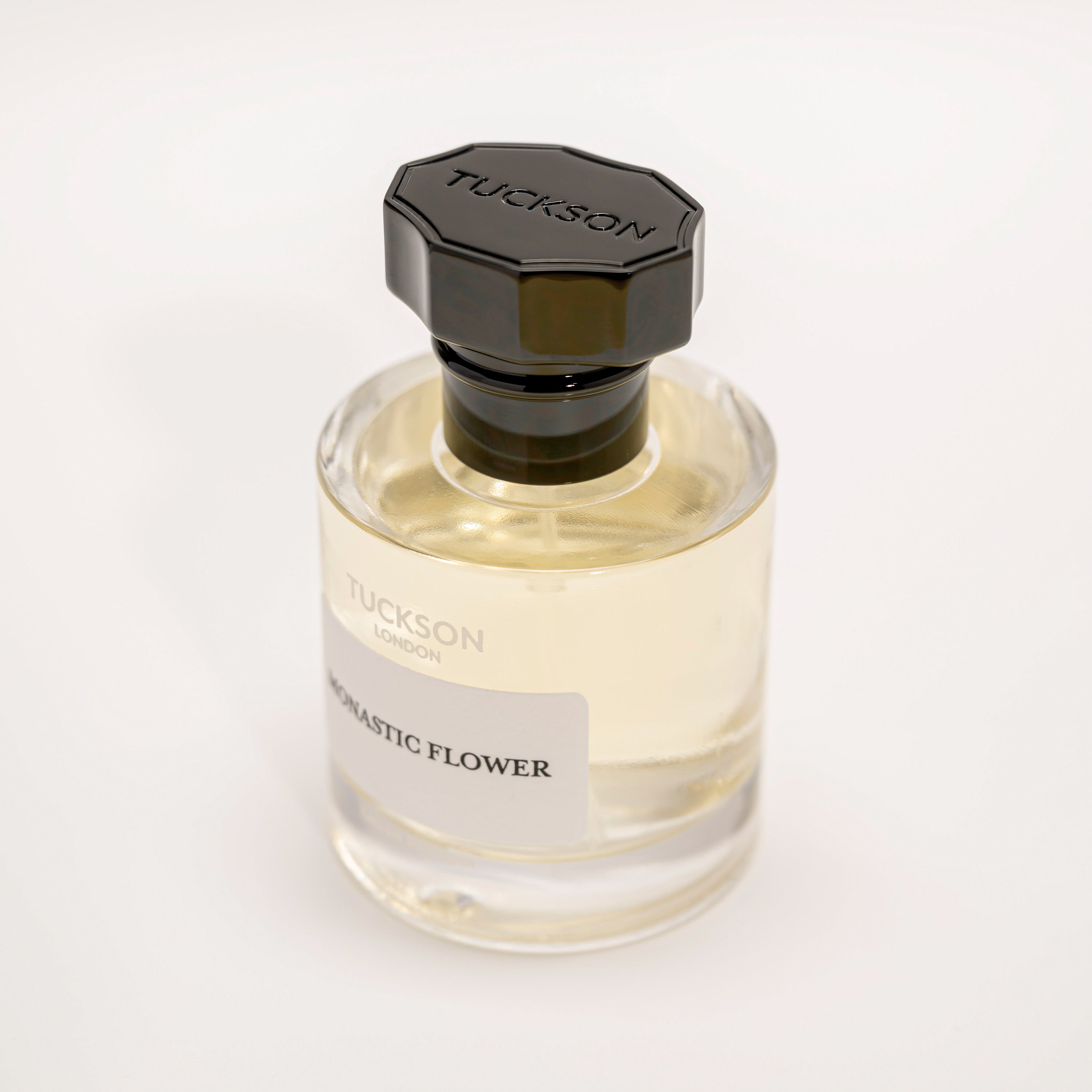 TUCKSON Monastic Flower Eau de parfum 50ml atomiser top, with black metal Tuckson overcap 