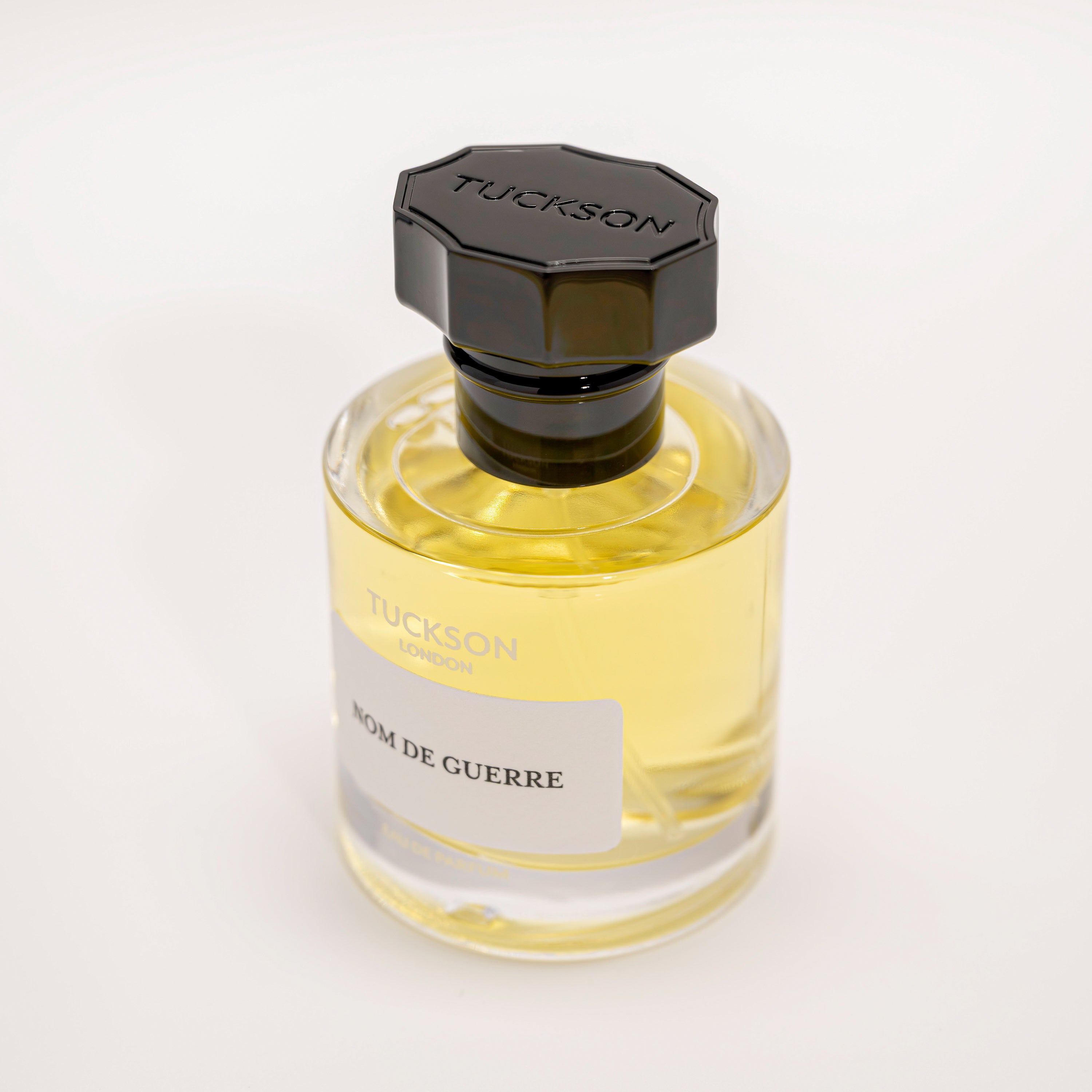 TUCKSON Nom de Guerre Eau de parfum 50ml atomiser top, with black metal Tuckson overcap 