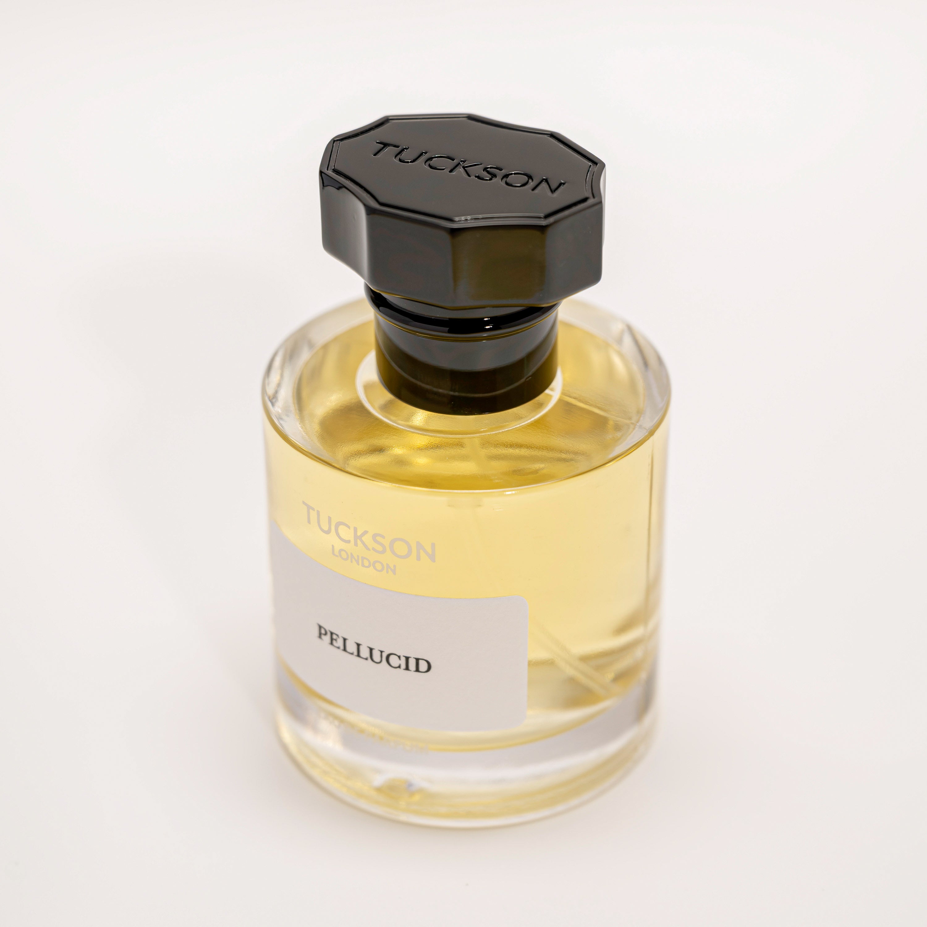 TUCKSON Pellucid Eau de parfum 50ml atomiser top, with black metal Tuckson overcap 