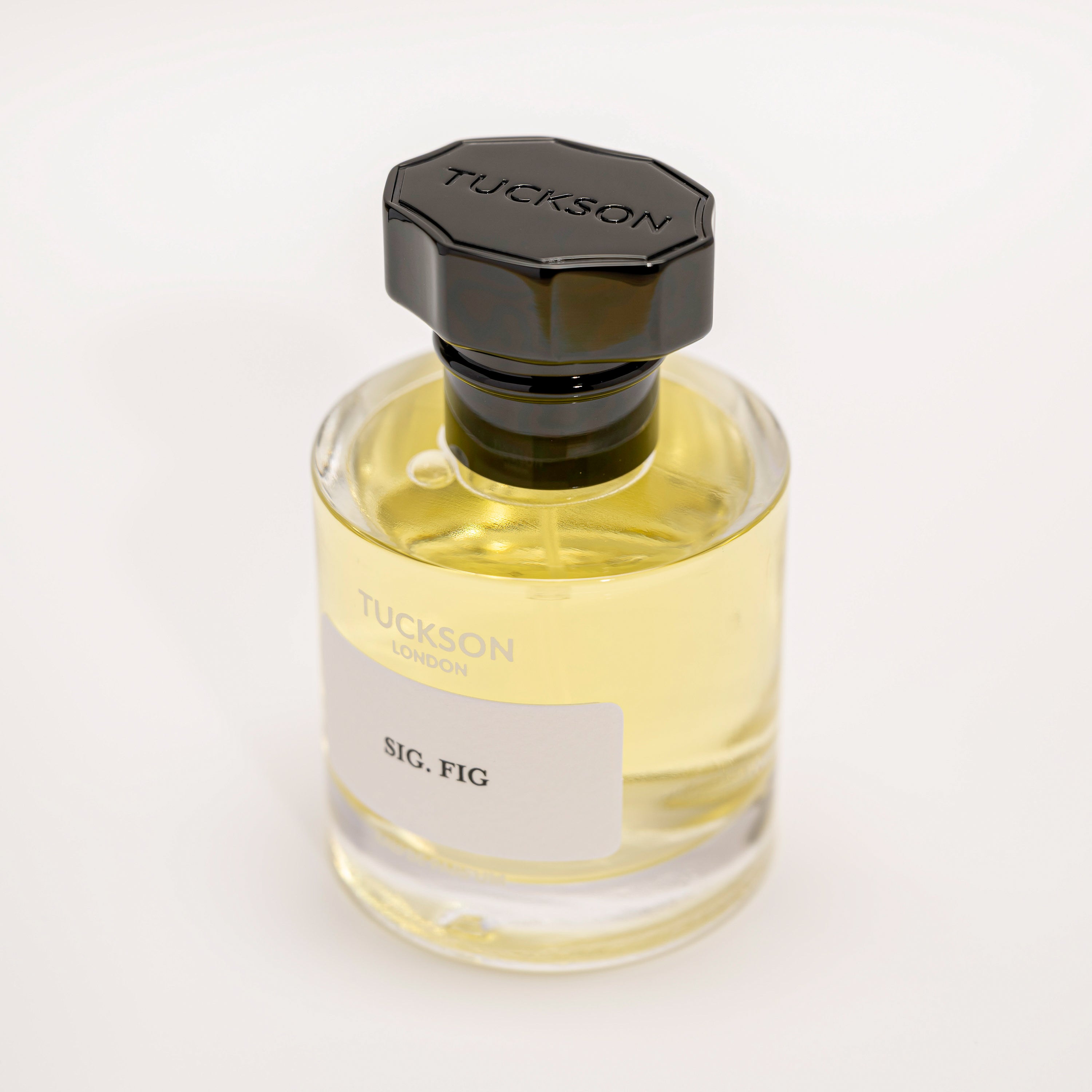 TUCKSON Sig Fig Eau de parfum 50ml atomiser top, with black metal Tuckson overcap 
