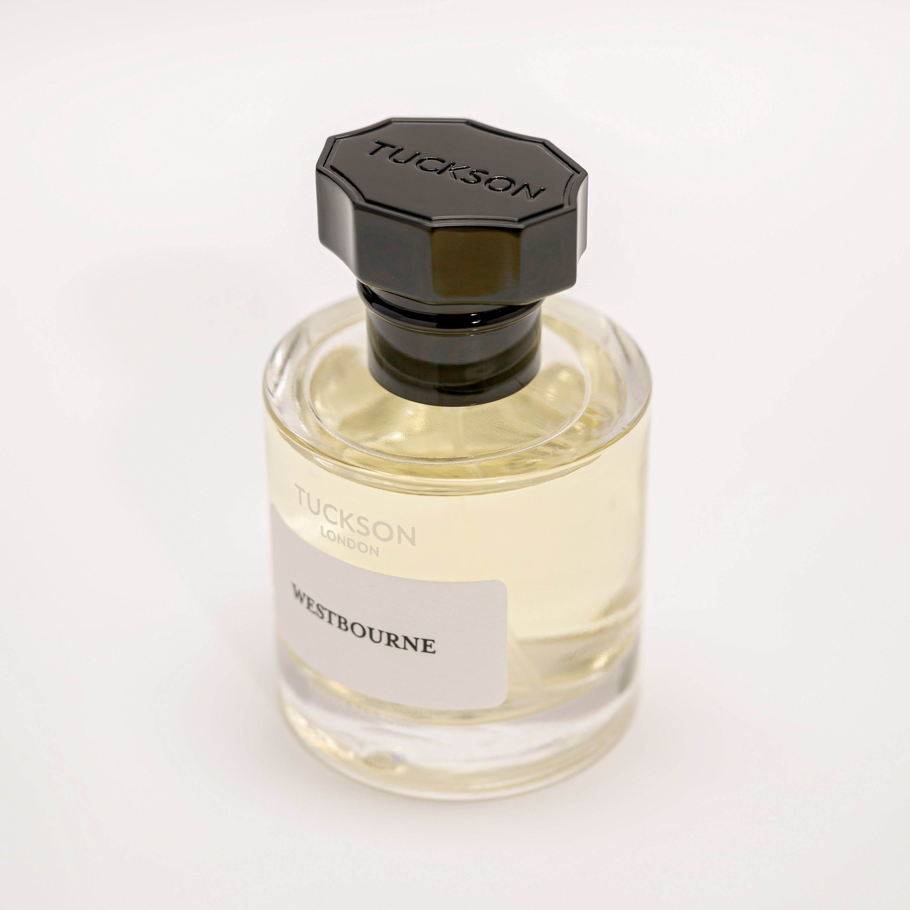 TUCKSON Westbourne Eau de parfum 50ml atomiser top, with black metal Tuckson overcap 