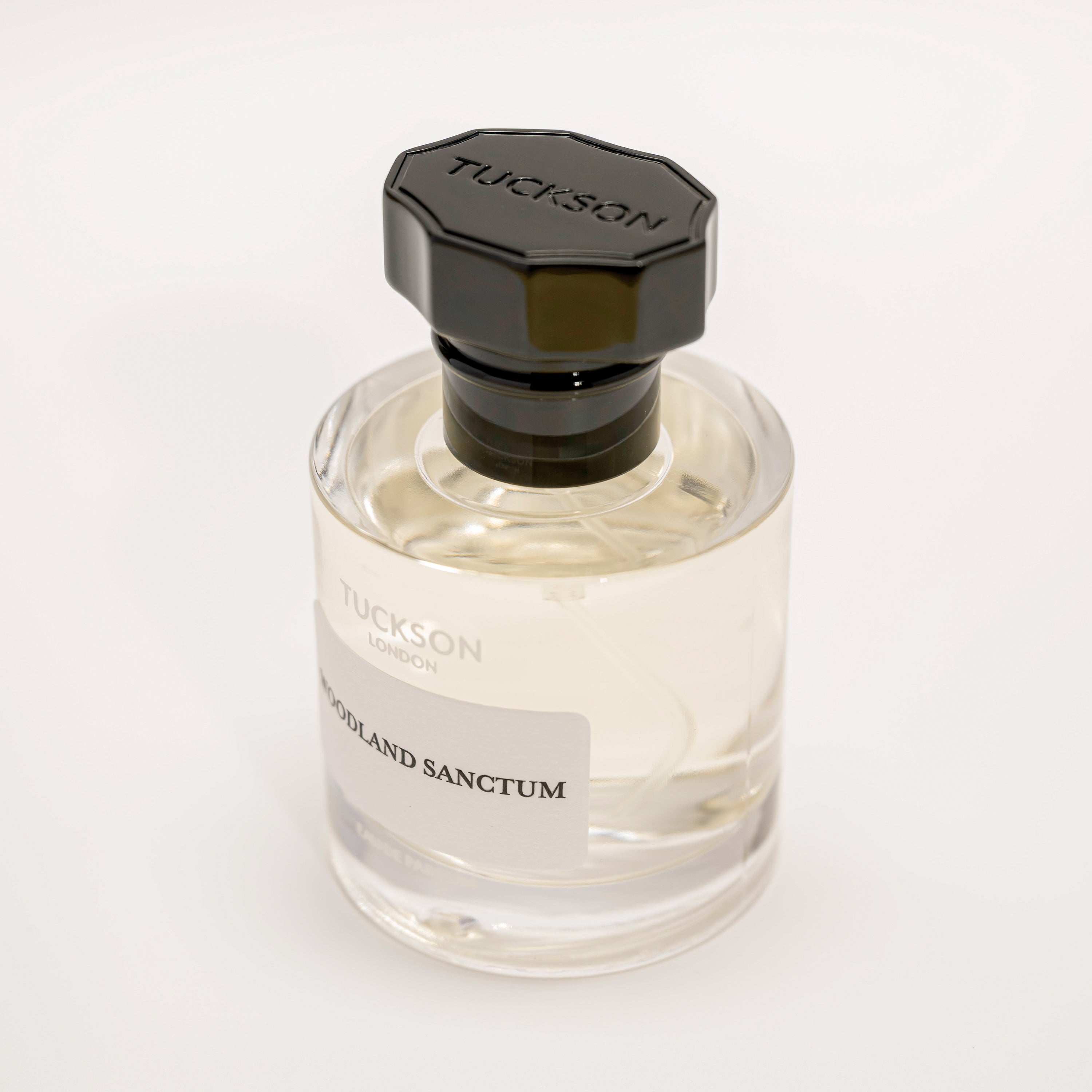 TUCKSON Woodland Sanctum Eau de parfum 50ml atomiser top, with black metal Tuckson overcap 