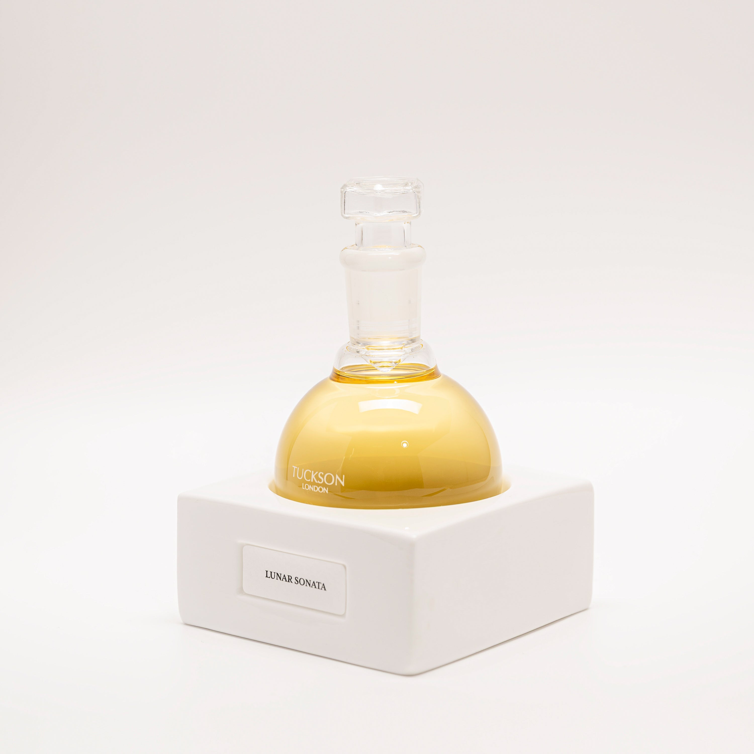Tuckson Flagship Eau de Parfum Lunar Sonata flask on hand made porcelain base 
