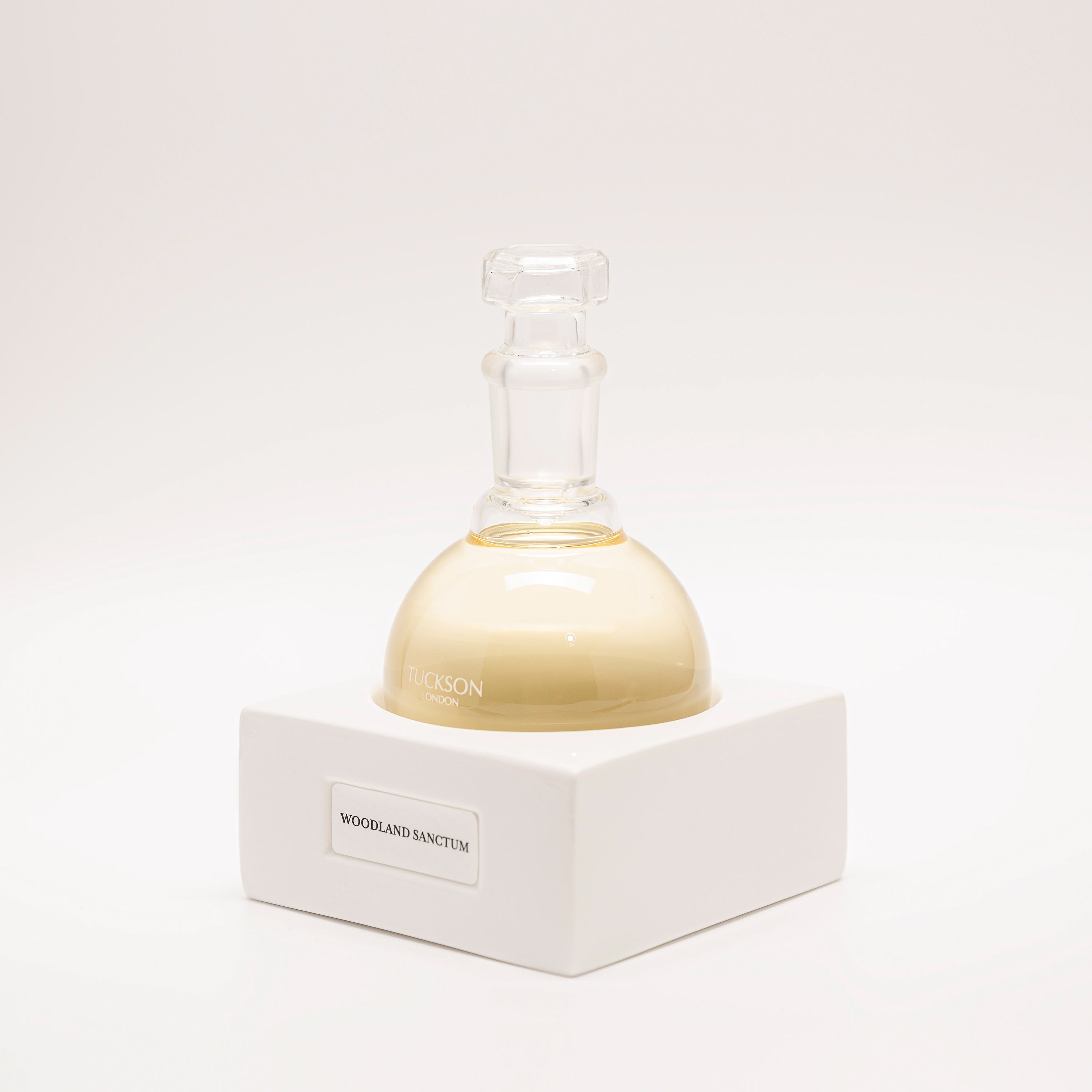 Tuckson Flagship Woodland Sanctum Eau de Parfum flask on hand made porcelain base 